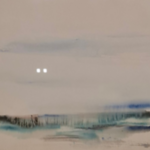 Aquarel, Maya Wildevuur, Het wad, 1986